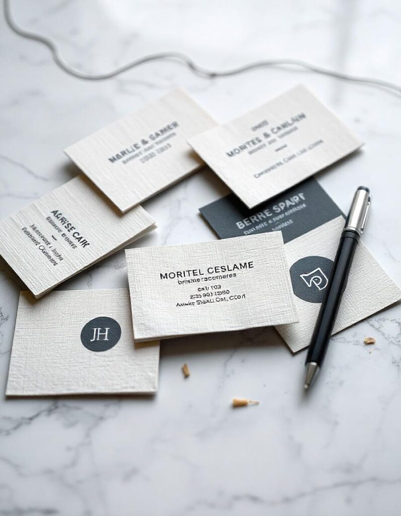 The impact of selecting premium paper types for business cards in branding