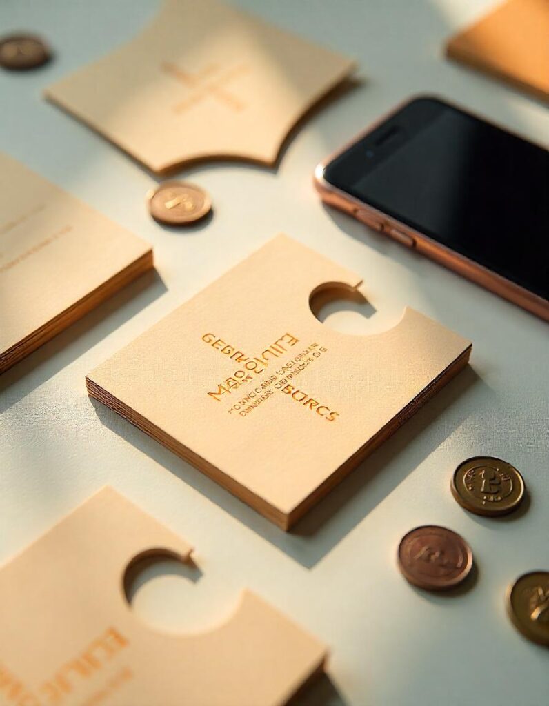 Recycled and eco-friendly paper options for sustainable business cards